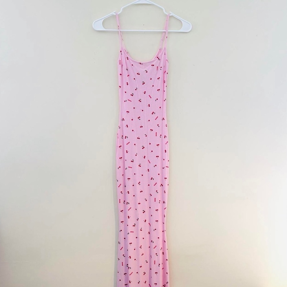 Skims Limited Edition Cherry Soft Lounge Dress Lana Del Ray Collab - Picture 2 of 5